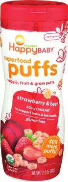 GROCERY HAPPY BABY Superfood Puffs (2.