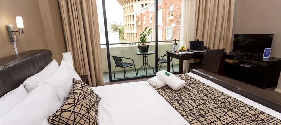 stay The Clarendon features 20 boutique hotel rooms upstairs that can be booked by function guests.