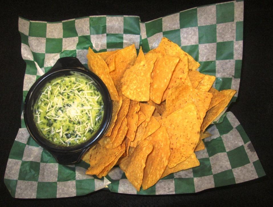Spinach Artichoke Dip 6 oz (bw) Raw Tortilla Chips 1 tsp PGS Seasoning 1 each Spinach Artichoke Dip 1 tsp Shredded Parmesan Cheese Tools Needed: Gloved hands, microwave Approximate Total Cook Time: 3