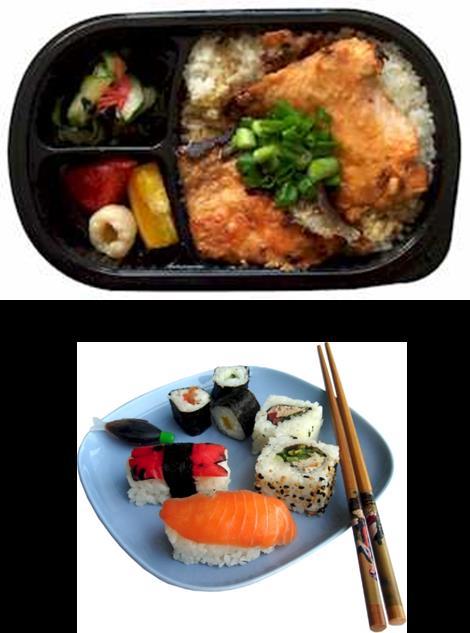 Cuisine: What are bento and sushi? Japanese box lunches are known as bento.