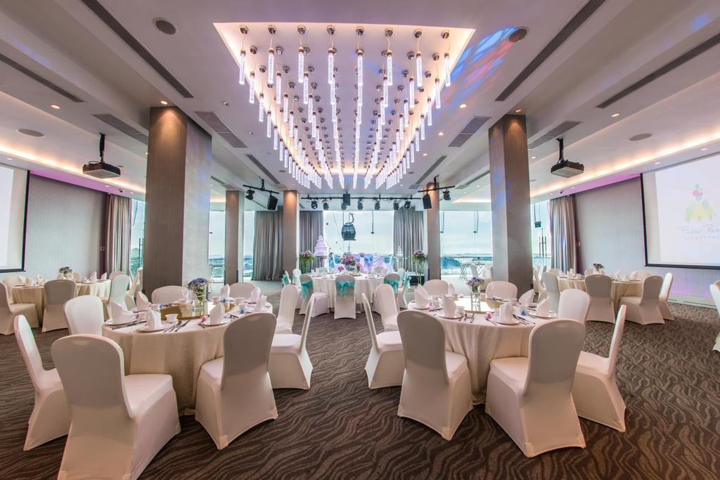Be enthralled by the spectacular views of Singapore s Harbour from The Ballroom.