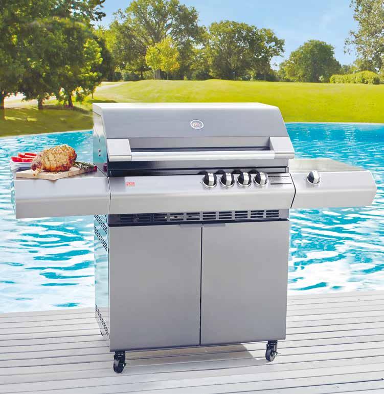 ZIEGLER & BROWN TURBO CLASSIC Understated elegance combined with the ultimate in barbeque power 10 YEAR WARRANTY Double skin hood DOUBLE SKIN FIREBOX & HOOD Optional side burner Internal cylinder