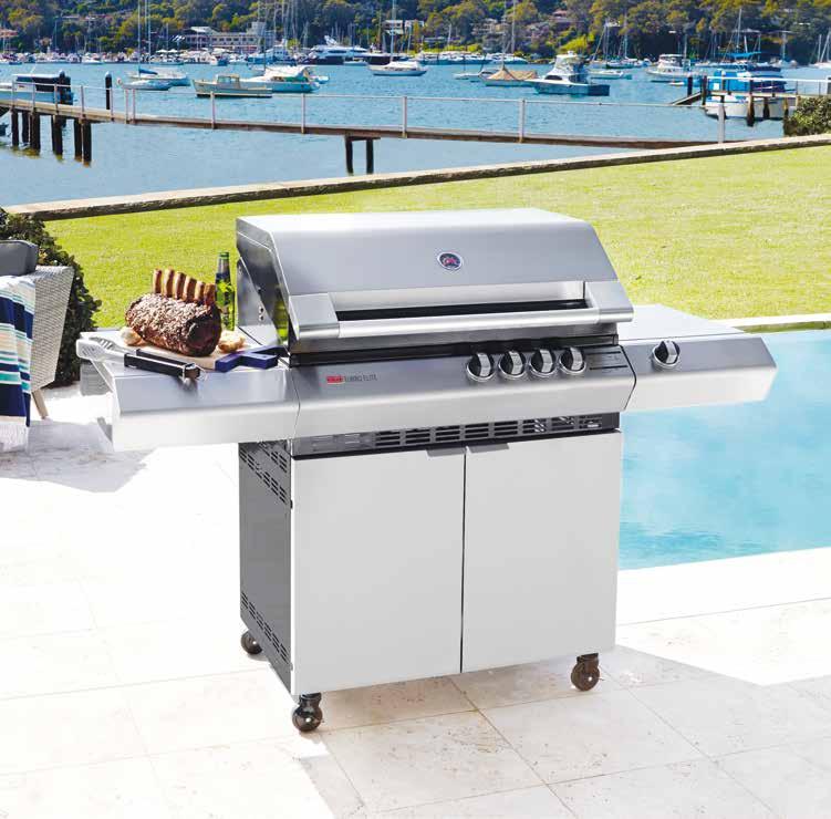ZIEGLER & BROWN TURBO ELITE Take your outdoor dining to new heights 10 YEAR WARRANTY Full stainless steel hood DOUBLE SKIN FIREBOX & HOOD Slide out storage drawer Optional side burner Ziegler & Brown