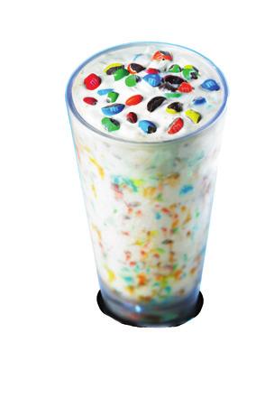 Ice Cream & Shakes VANILLA MILKSHAKE MADE WITH M&M S Classic cold-and-creamy real vanilla milkshake blended with colorful pieces of chopped M&M S Milk