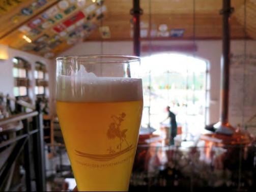 A delicious wheat beer served at the Seinerzeit brewery. (Michaela Urban/Special Contributor) Eating and drinking In addition to pickles, Spreewald has plenty of great restaurants and beer gardens.