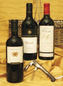 CABERNET, MERLOT AND RED ZINFANDEL BASKET $69 THREE WORLDLY MASTERPIECES BASKET $139 Our premium monthly wine club: Select Reserve Reds For the red wine lover who will settle for nothing but the best.