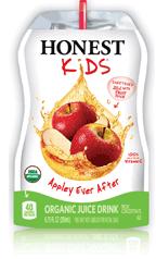 Orange Mango (Glass) HONEST KIDS Less than half the sugar of most kids drinks. Forty calories in each pouch. Sweetened only with fruit juice. Organic.