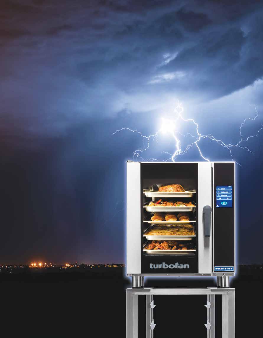 THE ONE TOUCH E33T5 Powerful and versatile the Turbofan Bolt E33T5 convection oven is cost-effective and incredibly valuable to the modern commercial kitchen.