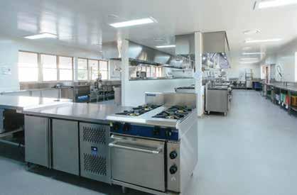 Here the College has two teaching staff and a teacher aide overseeing between 60 and 70 students in an average week, with up to 24 students comfortably accommodated in a practical cooking class.