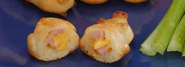 HAM AND CHEESE 2 eggs 3 tbsp. vegetable oil 3 cups Original Bisquick * mix 1 cup milk ¾ cup shredded cheddar cheese ¾ cup chopped fully cooked ham (1/4 pound) 400 F Preheat oven to 400 degrees.