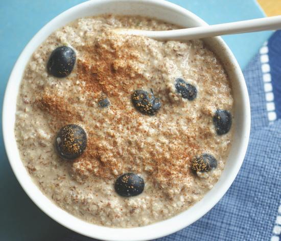 Grain Free Breakfast Porridge (adapted from Andrea Nakayama) This porridge is quick and easy. You can change the ingredients for different flavors.