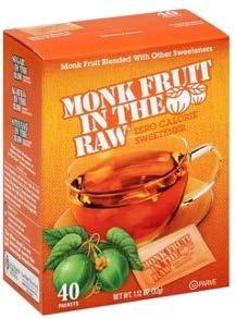 Sweeteners Monk Fruit in the Raw Zero Calorie Sweetener Packets Natural zero calorie