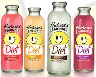 Beverages Hubert's Diet Lemonade Just 10 calories, still 100% joy!