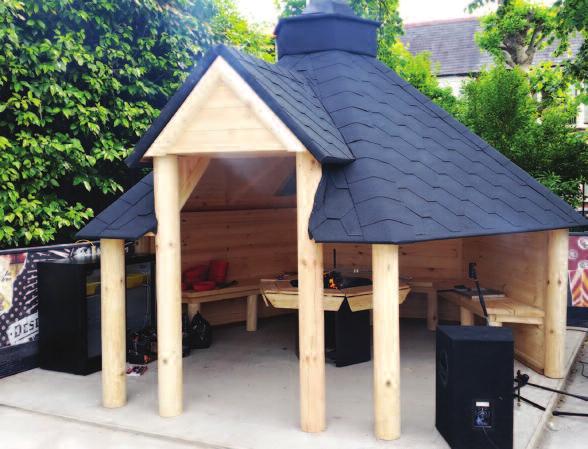 9.2m 2 Open BBQ Hut Size: 15-25 people Roof thickness: