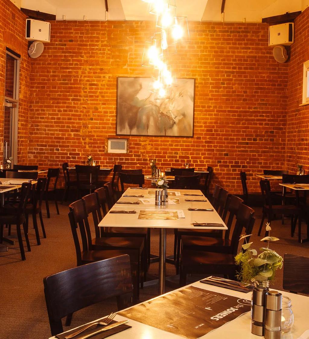 FUNCTION INFORMATION DINING ROOM With lovely exposed brick walls, Restaurant is perfect for an intimate private dining space for set menus, conferences & cocktail parties.