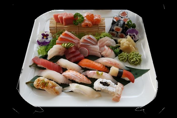 75 Assorted Sushi and Maki 寿司盛り合わせ 什锦寿司拼盘 Chef s selection of Assorted Sushi 39 Individual Sushi (Nigiri) pieces