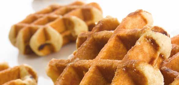 In Belgium, the waffles are typically eaten at any time of the day.