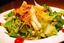 25 Sushi Lettuce Wrap (1 piece) 3.95 Your choice of Spicy Tuna or Spicy Salmon with avocado and tempura crunch, wrapped in an iceberg lettuce cup. Seaweed Salad Calamari Salad Soups Hot & Sour Soup 2.