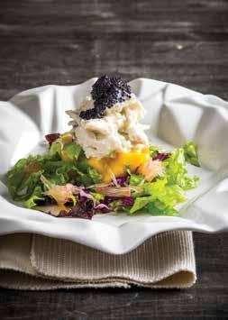 Crab Meat Salad with Caviar and Lettuce Heart 450