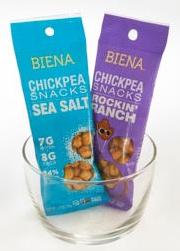 2 oz, 40 Ct, Biena Foods (6 grams protein) 51.20 $ - 363 Chickpeas - Ranch - 1.