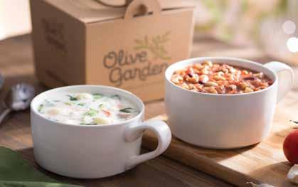 Soup, Salad & Breadsticks Half Gallon Soups (Serves 6) Gallon Soups (Serves 12) Try any one of our four soups made from scratch!