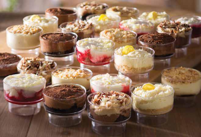 Desserts Dolcini (mini desserts) A selection of mini desserts in a variety of flavors to please everyone.