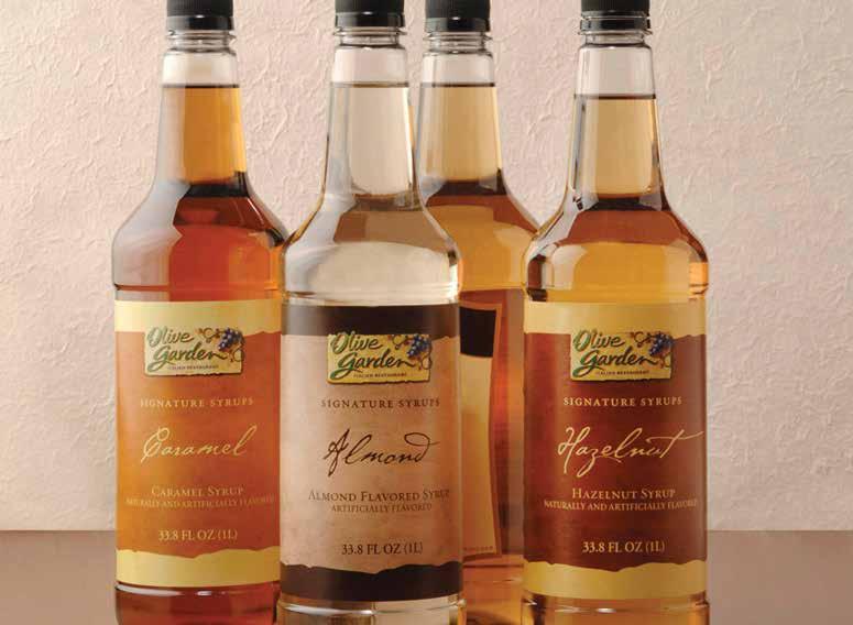 Perfect Additions Italian Syrups (bottle) Craving the decadence of a gourmet beverage at home? Choose from Hazelnut, Vanilla, Caramel, or Almond flavored syrups for your coffee or Italian soda.