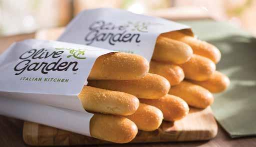 Perfect Additions Breadsticks An Olive Garden Favorite. Available Freshly-Baked or Bake-At-Home.