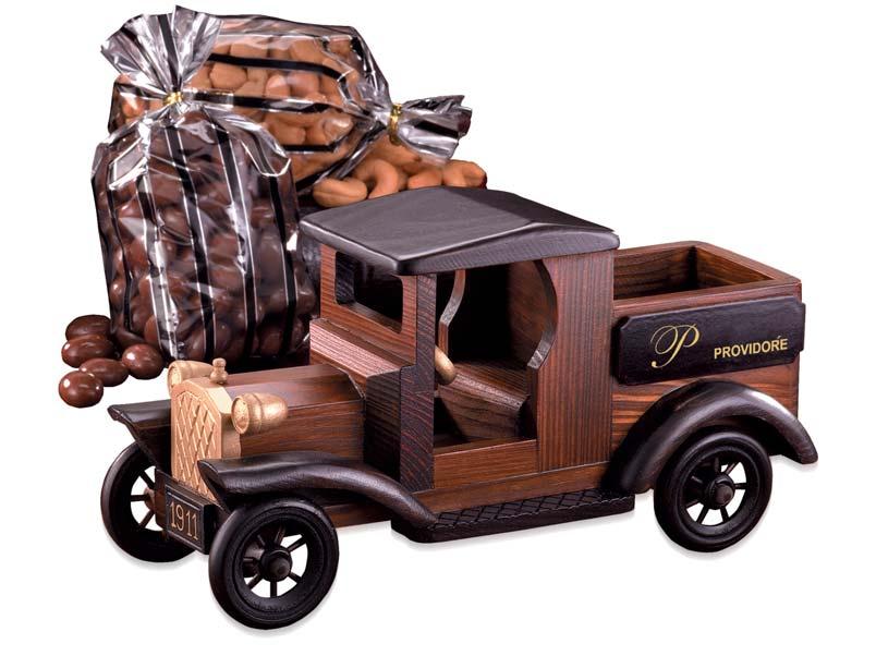 Vintage Truck Collection 1911 Heritage Pick up Truck Chocolate Almonds, 6oz. Jumbo Cashews, 5oz. Item # P0115 Price: 42.00 Decoration: Your logo imprinted in gold on both sides of pick-up truck.