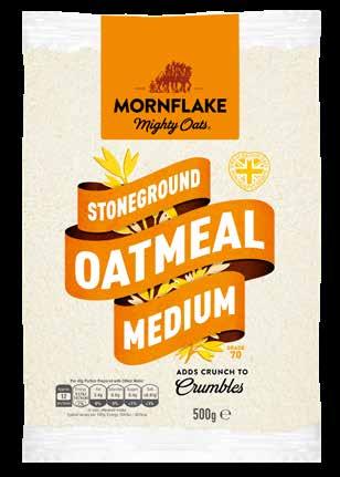 OATMEAL STONEGROUND OATMEAL MEDIUM Our Medium Oatmeal is ideal as a coating for meat, fish or vegetables, as well as