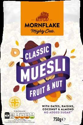 CLASSIC MUESLI CLASSIC MUESLI FRUIT & NUT NO ADDED SUGAR Classic Muesli Fruit & Nut No Added Sugar s s 750g 12