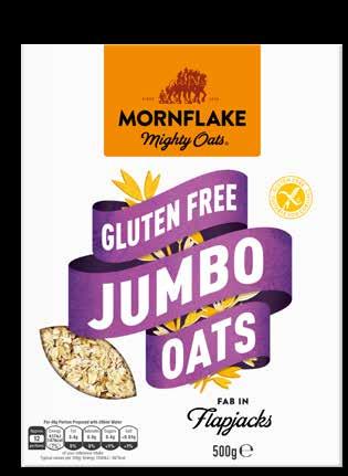 JUMBO OATS GLUTEN FREE JUMBO OATS Fully certified by Coeliac UK, our Gluten Free oats have been meticulously grown, milled and packed to ensure there is no risk of wheat contamination.
