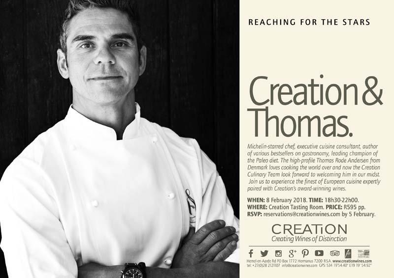 promising to be a highlight on the Creation calendar. For details, see the invitation Creation & Thomas below.