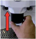 Turn the regulator clockwise to increase the milk temperature, or turn it anticlockwise to