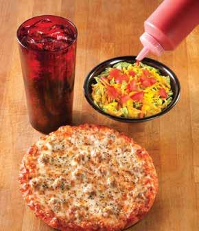 20 Additional Toppings 35 each Extra Cheese or Premium Blend 50 Individual Pastas All Pastas are served with Garlic Bread. Add an Individual Salad and 20 oz. Soft Drink for just 2.50 more.