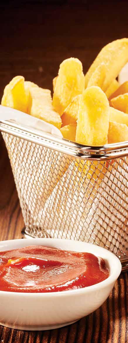 BUILD A BASKET All baskets are served with French fries & a dipping sauce of your choice (BBQ, Sweet Chilli, Peri Peri OR Tartar Sauce) R 15 Add: Jalapeño Poppers R 45 Tender Pork Ribs R 75 Crumbed