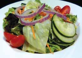 accompanied by your choice of imported meats & cheeses or homemade tuna or chicken salad. Tossed 6.