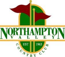THE NORTHAMPTON VALLEY COUNTRY CLUB GOLF OUTING ADVANTAGE PROFESSIONAL AND PERSONALIZED SERVICE SIGNS ON EACH GOLF CART WITH GOLFERS NAME & HOLE ASSIGNMENT BAG DROP SERVICE SIGN PLACEMENT SHOTGUN