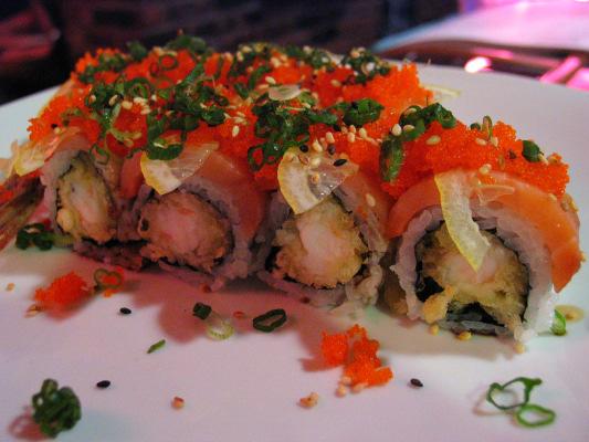 ..... 15 00 Out of Control Roll spicy tuna, avocado, topped with salmon, eel,