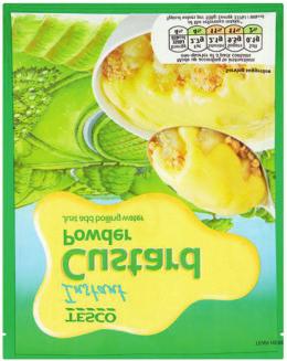 INSTANT CUSTARD (76g) Description: Instant custard that can be added to cake or banana as a desert. Portion (pp)... 1/4 pack Calories (pp)... 85 kcal Notes: Buy the just add water mix for ease.