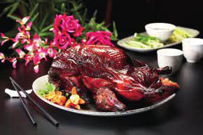 Signature BEIJING C RISP Y DUCK W hole Du c k 60 Half Duck 35 Prepared m e t iculously by o ur chefs according t o an ancient recipe, J I N s B e ijing d uck is truly authentic a n d presented o v e