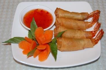 dried-mushroom, taro, and one of the followings: A1 - Eggroll (2pcs) w/ Pork (Thi t