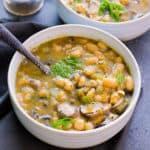 Bean and Mushroom Soup Makes 8 Servings Total Time: 48 minutes 8 cups water or low sodium broth 1 large onion, finely chopped 2 medium carrots, finely grated 3 large celery stalks, diced 1.