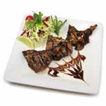 50 Lamb chops marinated in yoghurt, fresh lime juice and fine spices cooked on a charcoal grill. Mixed Grill 8.