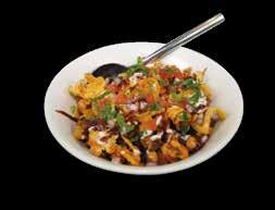 50 Cubes of cottage cheese marinated in lime juice, green chillies and a creamy sauce cooked on a tandoor. Samosa Chaat 2.