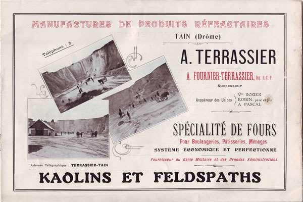 remade. The Terrassier company : Document «Fours Fayol» At the beginning of the 20th century Alfred Terrassier designed ovens in kit form, which were very simple to assemble.