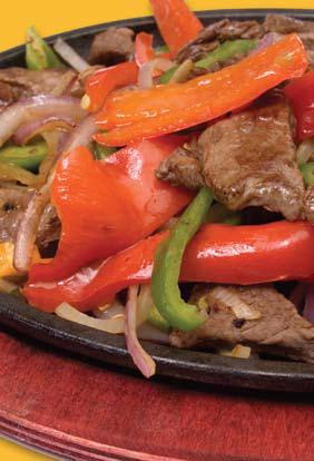 99 SHRIMP FAJITAS Prepared with large, plump shrimp. For Two - 22.29 For One - 13.69 GRILLED CHICKEN OR STEAK FAJITAS For Two - 16.79 For One - 11.29 GRILLED CHICKEN & STEAK FAJITAS For Two - 17.