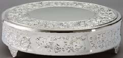 ROUND $96.00 EA. SHEET PAN CAKE STANDS ( NICKELPLATE) AC-777021 HALF SIZE, 19.