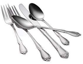 WWW.CATERERSWAREHOUSE.COM TEL: 508-892-9618 FAX: 508-892-9745 5 2015 ITEMS - FLATWARE (STAINLESS STEEL) COMPARE TO CHATEAU RENTAL FAVORITE!