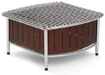 BUFFET STATION WITH WIRE GRILL: - STYLISH YET FLEXIBLE OPTION FOR HOT FOOD BUFFET SERVING - AVAILABLE IN THREE ELEGANT FINISHES - HIGH QUALITY AND DURABLE ALUMINUM AND CHROME-PLATED STEEL - GRIDDLE